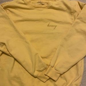 “honey” brandy meville crew neck yellow